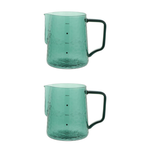 2Ud Recipientes De Vidrio Con Medidor Para Café Y Leche 2