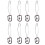 2Ud Herramienta De Flauta Clip Negro Durable 7