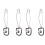 2Ud Herramienta De Flauta Clip Negro Durable 10