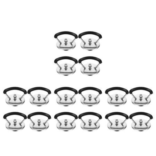 16Ud Pomo Antideslizante Para De Olla Multiuso Negro 2