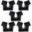 5Ud Antisudor Lavable Mujer Negro Nylon Para Deporte 10