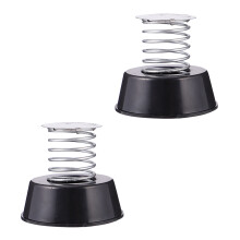 6Ud Base De Con Resorte Negro Para Decoración DIY