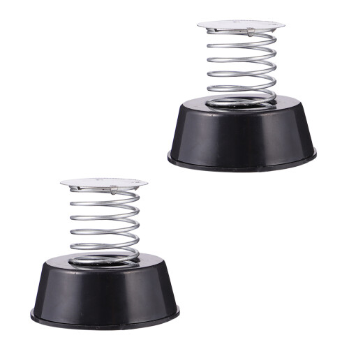 6Ud Base De Con Resorte Negro Para Decoración DIY