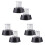 6Ud Base De Con Resorte Negro Para Decoración DIY 6