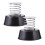6Ud Base De Con Resorte Negro Para Decoración DIY 2