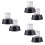 6Ud Base De Con Resorte Negro Para Decoración DIY 10