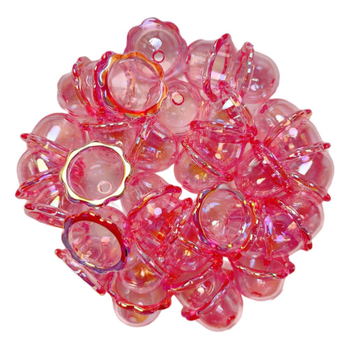 Decorative Acrylics Beads for Creating Customized Trinkets-Pink