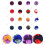 32Pièces Broches Costume Métal Long Varié 11