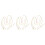 3Pièces Colliers Superposés Dorés Accessoires Mode Pour 4