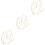 3Pièces Colliers Superposés Dorés Accessoires Mode Pour 5