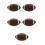 5Pièces Ballon De Rugby Gonflable PVC Marron Pour 9