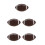 5Pièces Ballon De Rugby Gonflable PVC Marron Pour 4