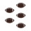 5Pièces Ballon De Rugby Gonflable PVC Marron Pour 6