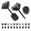 30Paires Boucles D'oreilles Studs Titane Colorées Pour 3