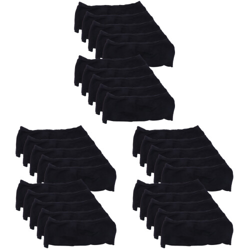 30Pièces Slip Jetable Noir En Coton Respirant Pour Postpartum 1