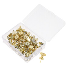 150Pièces Punaises Fixation Stable Dorées Pour Bulletin Board