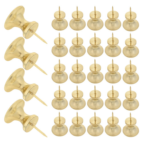 150Pièces Punaises Fixation Stable Dorées Pour Bulletin Board 1