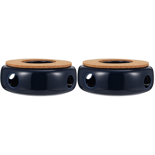 2 Pcs Ceramic Teapot Warmer Teapot Heater Useful Tea Accessories 2