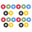 60Pcs Electric Guitar Strap Locks with Brass Blocks Assorted Color Ppe 1
