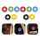 60Pcs Electric Guitar Strap Locks with Brass Blocks Assorted Color Ppe 8