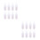16Pcs Compact Silicone Nursing Bottles White for Small Pets Puppies 10