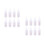 16Pcs Compact Silicone Nursing Bottles White for Small Pets Puppies 6