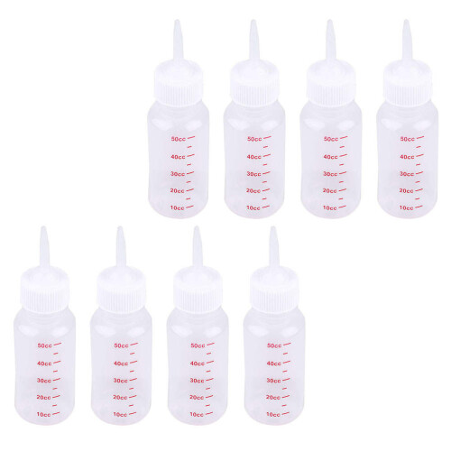 16Pcs Compact Silicone Nursing Bottles White for Small Pets Puppies 2