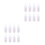 16Pcs Compact Silicone Nursing Bottles White for Small Pets Puppies 9