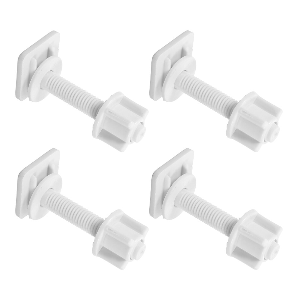 8Pcs Abs Toilet Seat Bolt Set White Secure Mounting Hardware 3593127059510