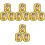 12Pièces Marques Collier Identification Animale Patchs 4