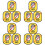 12Pièces Marques Collier Identification Animale Patchs 6