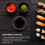 300Pcs Black Round Dipping Mini Sauce 5