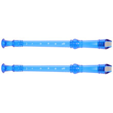 4Pcs Blue Recorder Flute 8 Holes for School and Family Music Practice