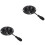 Chair Tilt Control Plate Black Iron For Easy Installation 2pcs 5