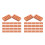 400 Pcs Mini 8-Hole Pottery Clay Bricks For Diy Crafts Micro Landscaping 5