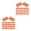 400 Pcs Mini 8-Hole Pottery Clay Bricks For Diy Crafts Micro Landscaping 9
