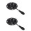 Chair Tilt Control Plate Black Iron For Easy Installation 2pcs 7