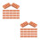 400 Pcs Mini 8-Hole Pottery Clay Bricks For Diy Crafts Micro Landscaping 7