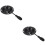 Chair Tilt Control Plate Black Iron For Easy Installation 2pcs 8