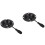Chair Tilt Control Plate Black Iron For Easy Installation 2pcs 6