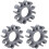 3Pcs Grey Silicone Drum Stick Holder Clip Lightweight Durable Clamp 4