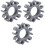 3Pcs Grey Silicone Drum Stick Holder Clip Lightweight Durable Clamp 5