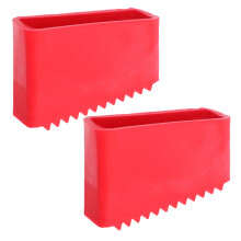6Pcs Ladder Leg Covers Red Rubber Non-Slip Feet Protectors for Safety