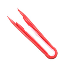 6Pcs Red Food Serving Tongs Plastic Clips for Buffet and Catering