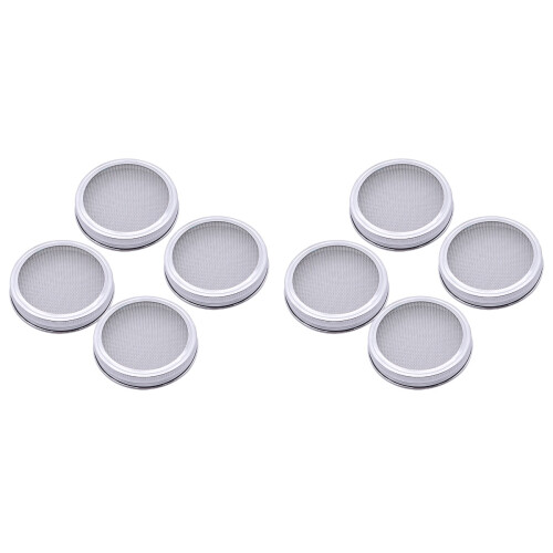 2 Pcs Mason Jar Lid Microgreens Jars Can Lids Child Silver 1