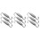 9Pcs Durable Stainless Steel Pipe Spring Hooks for Motorcycles Silver 6