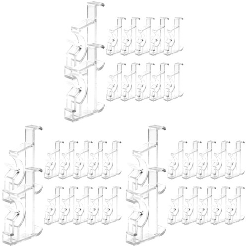 6Sets Stabile Unsichtbare Vorhanghalterungen Aus Kunststoff 1