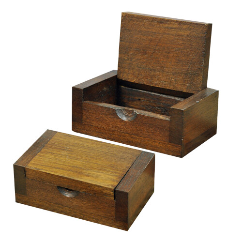 6Pcs Mini Wood Toothpick Organizer Smooth Teak Toothpick Storage Jar 1