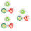 9 Pcs Bouncing Ball Rubber Student Bulk Toy Ball 7