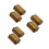 6Pcs Mini Wood Toothpick Organizer Smooth Teak Toothpick Storage Jar 9